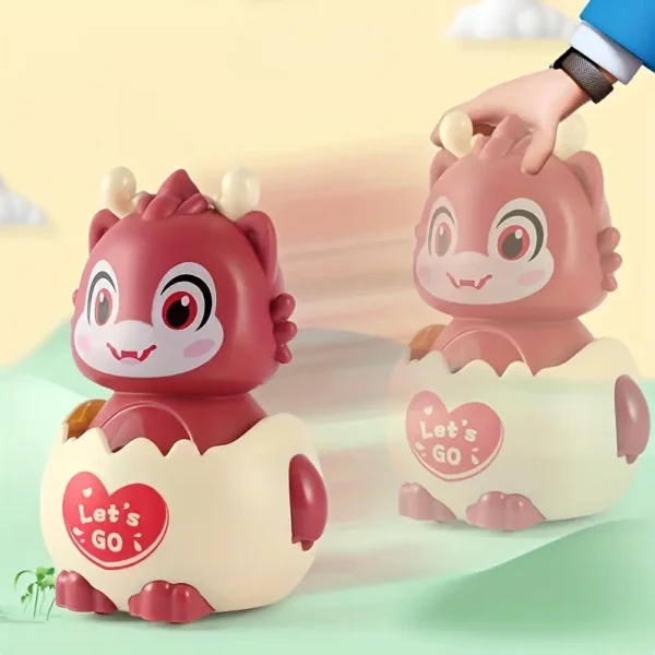 0576da25-13e8-4721-9f2c-224b090d3c8b Cute Dragon Dinosaur Eggshell Car Toy Random Colour