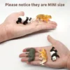 Set of 12 Miniature Animal Figurines
