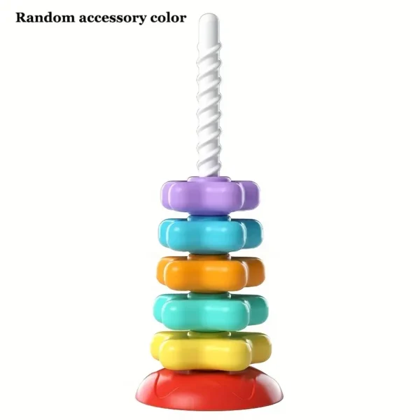 Colorful Rainbow Star Rotating Tower