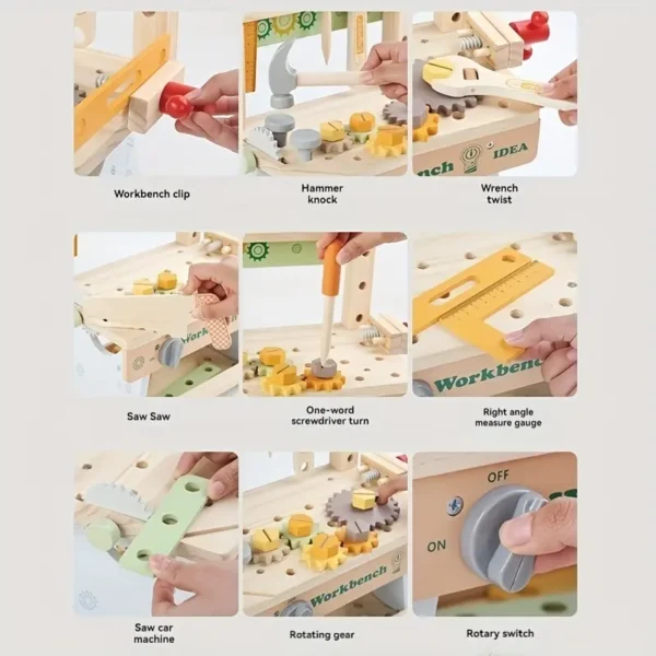 abf2bfac-60e1-4261-a1ad-1766b11a2960 Kids Wooden Tool Set